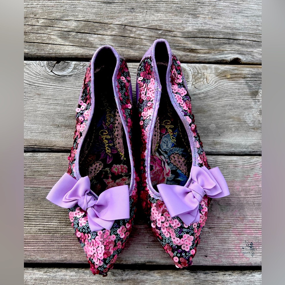 Irregular Choice, sequin flat
